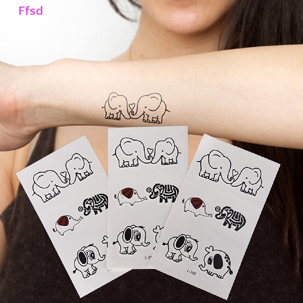 {Ffsd} Hình Xăm Dán Tạm Thời Ánh Kim Chống Nước Có Thể Tháo Rời