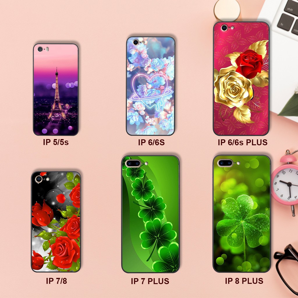 [ MẪU MỚI ] Ốp lưng  Iphone 6 / 6G/6S - Iphone 7/8 - Iphone 6 PLUS - Iphone 7 Plus /8 Plus In hình hoa đẹp