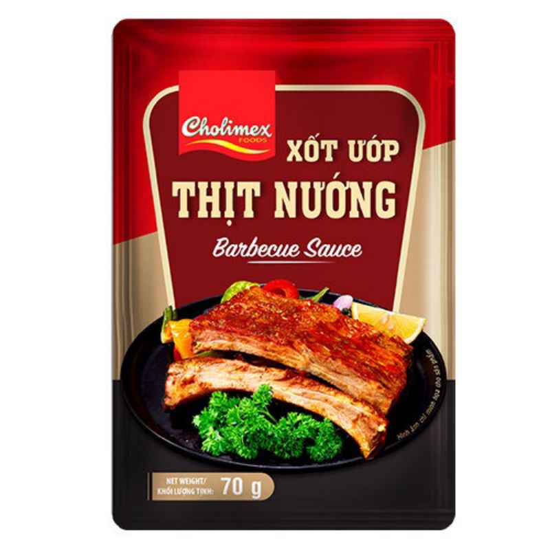 Xốt Ướp Thịt Nướng Xá Xíu Cholimex Gói 70g ⚡ FREESHIP ⚡ Barbecue Sauce