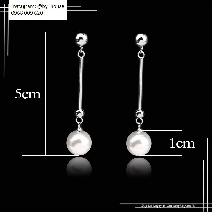 Bông tai ngọc trai tòn ten