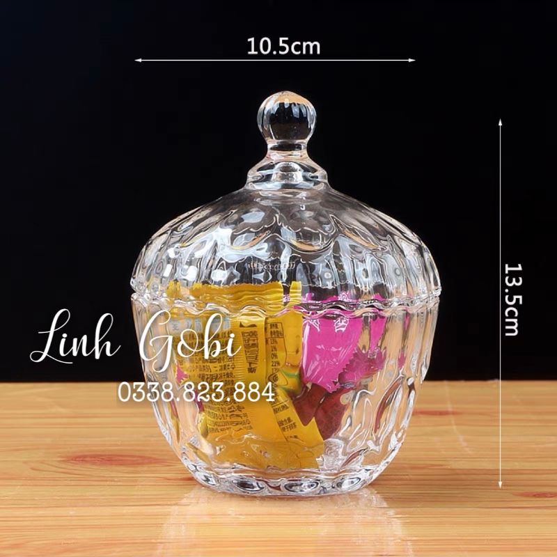 Hũ đựng mứt bằng thủy tinh