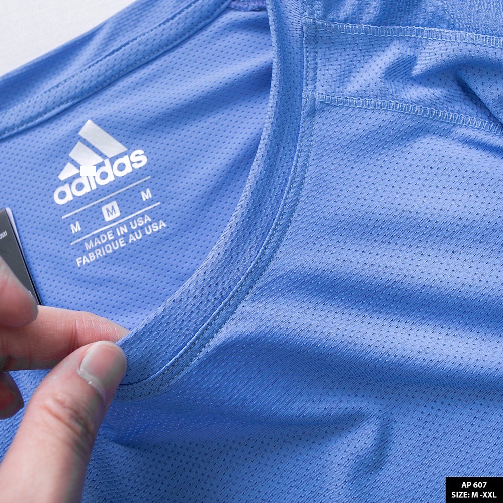 Áo phông nam thể thao adidas cao cấp mùa hè cộc tay cổ tròn chất thun lạnh mã 607