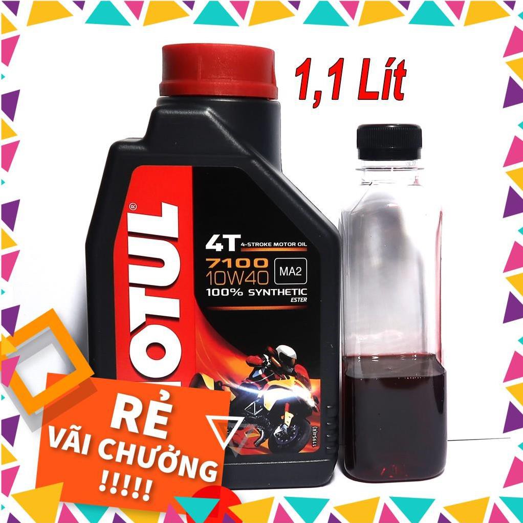 Siêu rẻ 1,1 Lít Nhớt Motul 7100 10W40 Nhập Khẩu Pháp Cho Exciter, Winner, Sonic, ...