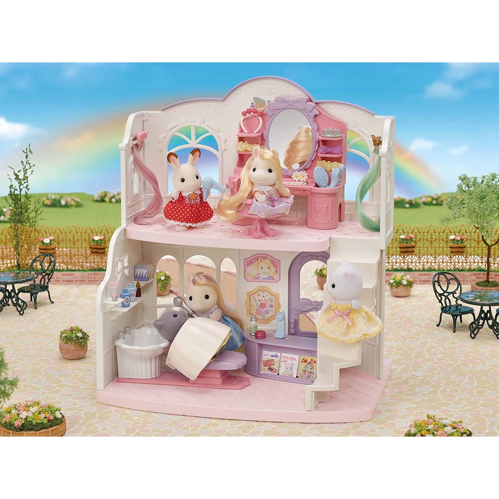 MỚI Sylvanian Families Tiệm Làm Tóc Thời Trang Stylish Hair Salon