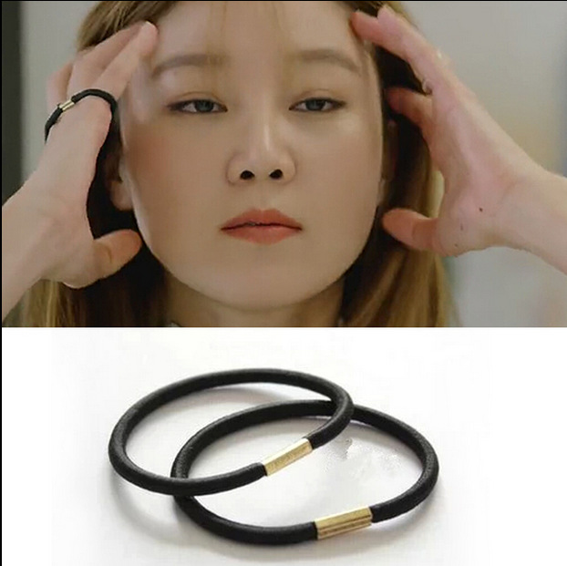 Dây buộc tóc cao su co giãn thiết kế đơn giản dễ phối đồ