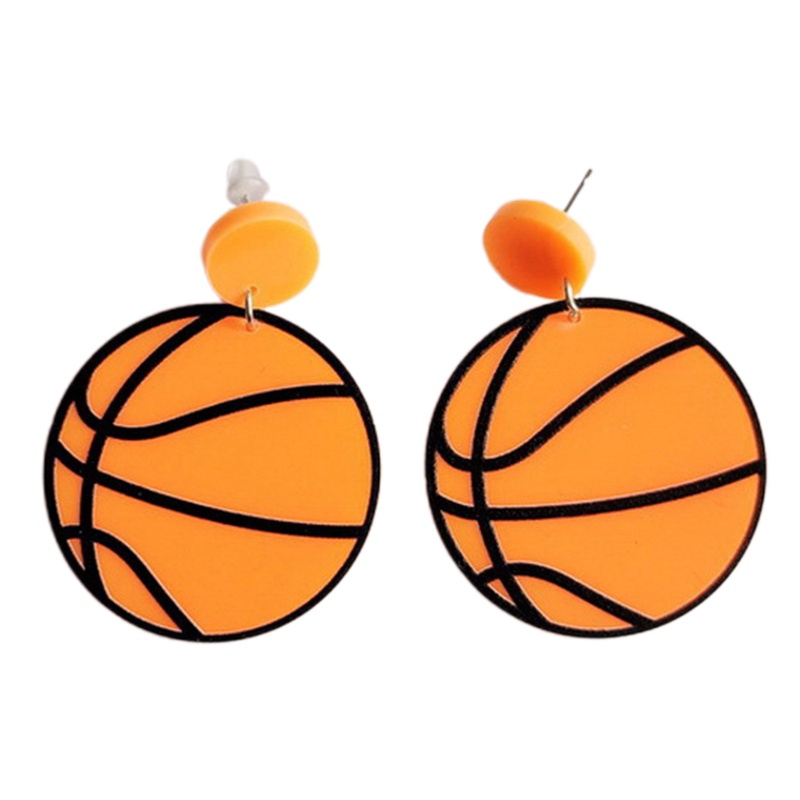 Bông Tai Dáng Dài Hình Tròn Phong Cách Thể Thao Thời Trang Cho Nữ