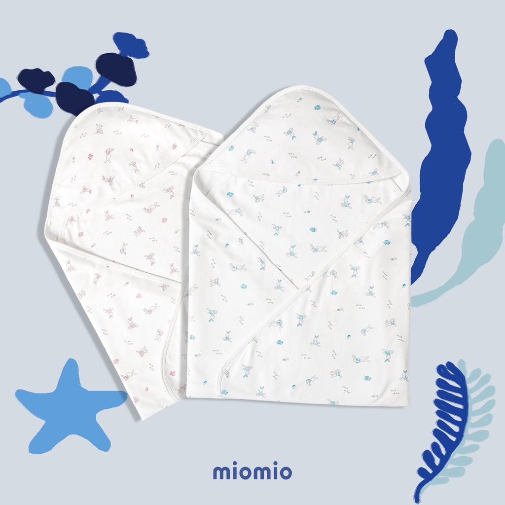 Tấm Quấn Sơ Sinh 1 Lớp Miomio, dành cho bé trai bé gái chất liệu 100% cotton - Freesize