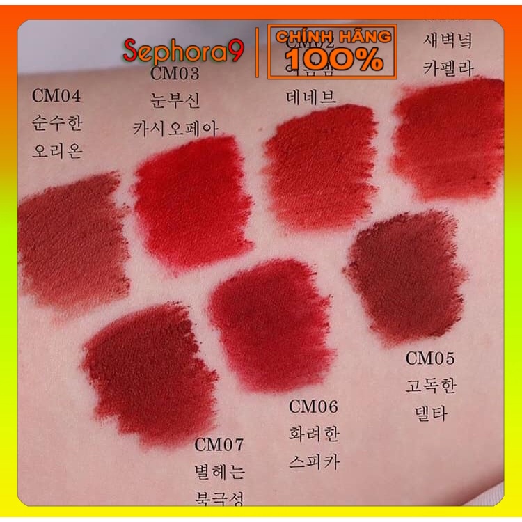 Son kem lì Hàn Quốc Black Rouge Air Fit Velvet Tint A01-A17 ver 3