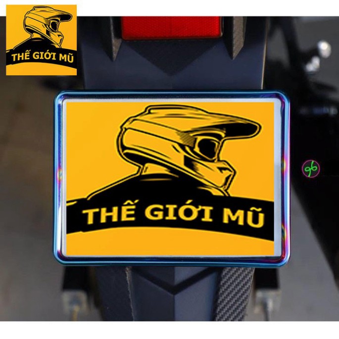 Khung biển số xe máy Titan 7 màu, trang trí xe máy cho mọi loại xe