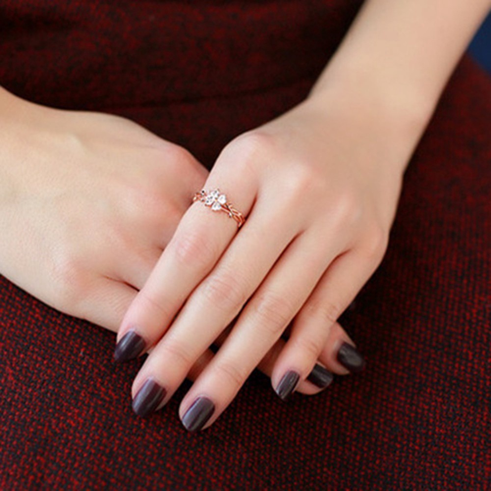 1 Nhẫn Cỏ Ba Lá May Mắn Thời Trang Hàn Quốc