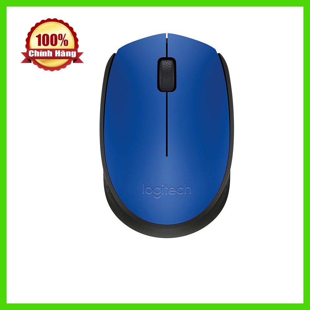 Chuột máy tính không dây Logitech M171 (Xanh)