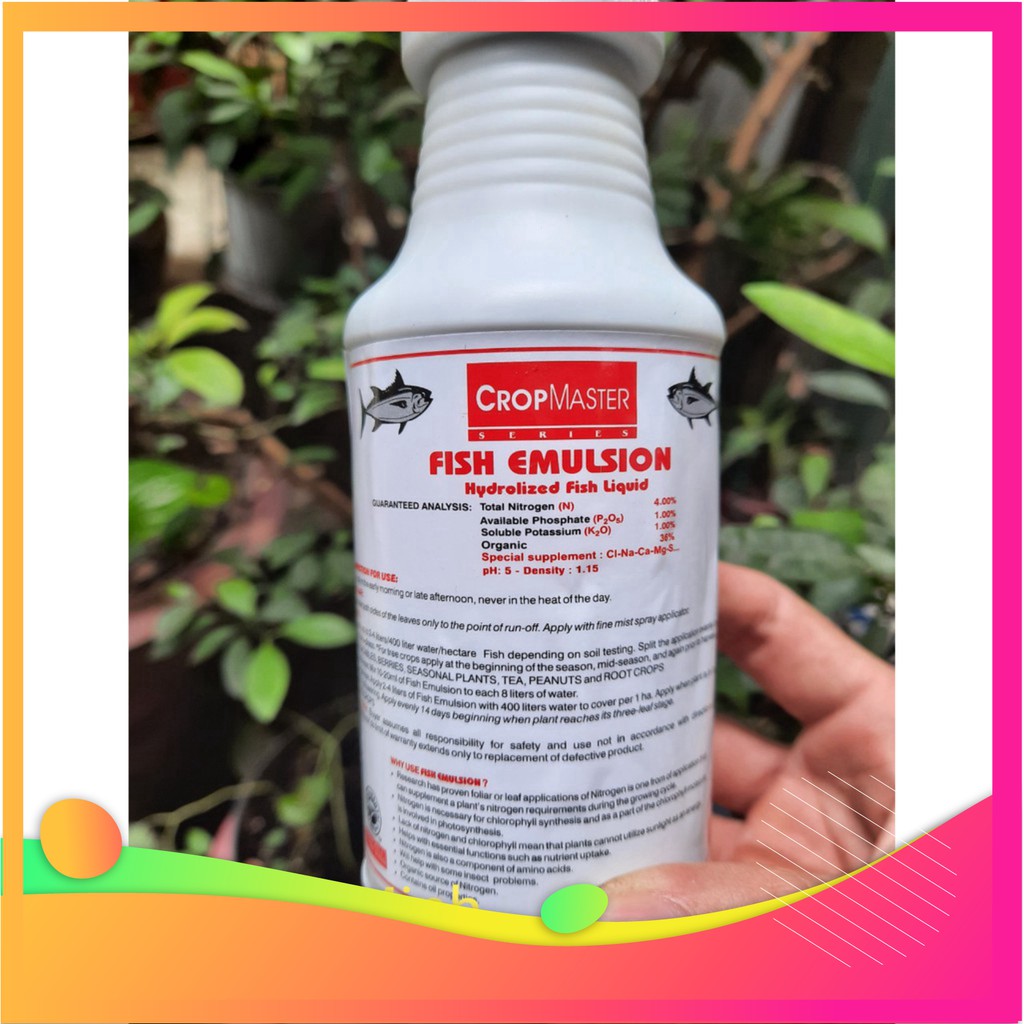 Phân đạm cá cao cấp Fish Emulsion 250ml nhập khẩu Mỹ (Loại 1)