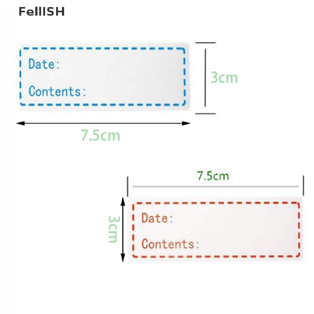 [Felli] Refrigerator Freezer Food Storage Date Label Content Stickers for Bottle Jar 439br