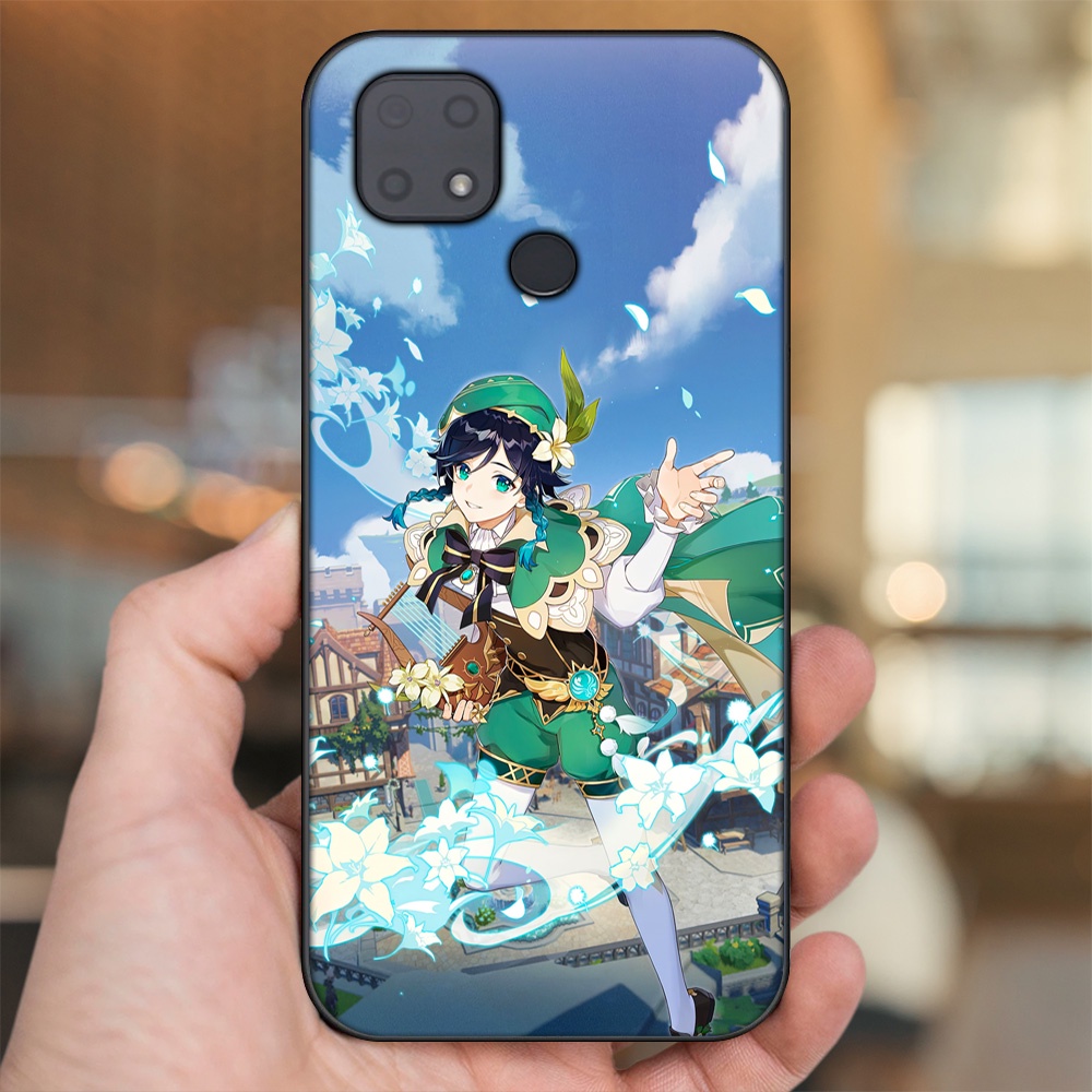 Ốp lưng Xiaomi Redmi 10C viền đen in hình Venti Genshin Impact