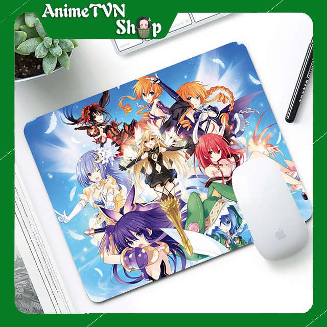 Miếng lót chuột hình Anime/Manga Date a Live - Hàng cao cấp từ cao su thiên nhiên (24 x 20 x 0.2)