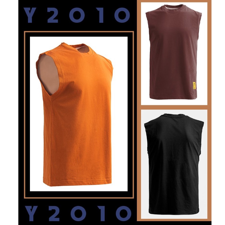 Áo Thun Ba Lỗ Nam Trơn Đơn Giản Vải Cotton Cao Cấp Thời Trang Y2010 B01 19618 |YaMe|