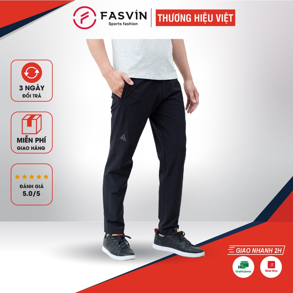 Quần Gió Nam Thể Thao FASVIN Vải Gió Đẹp Hàng Nhà Máy Chất Lượng Cao Dùng Khi Thể Thao Hay Mặc Nhà DC22532.SG