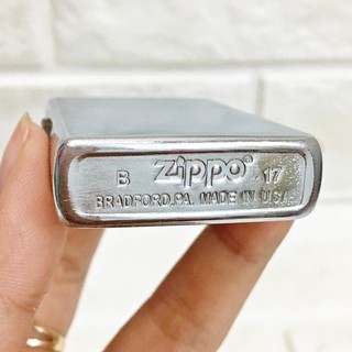 [-30%] zippo - bật lửa zippo usa bạc xước