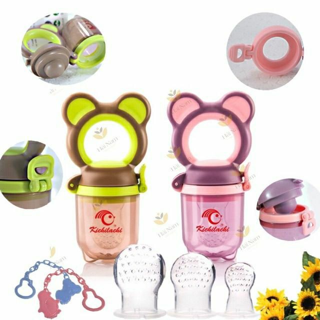 Túi nhai ăn dặm chống hóc Kichilachi / Gb Baby