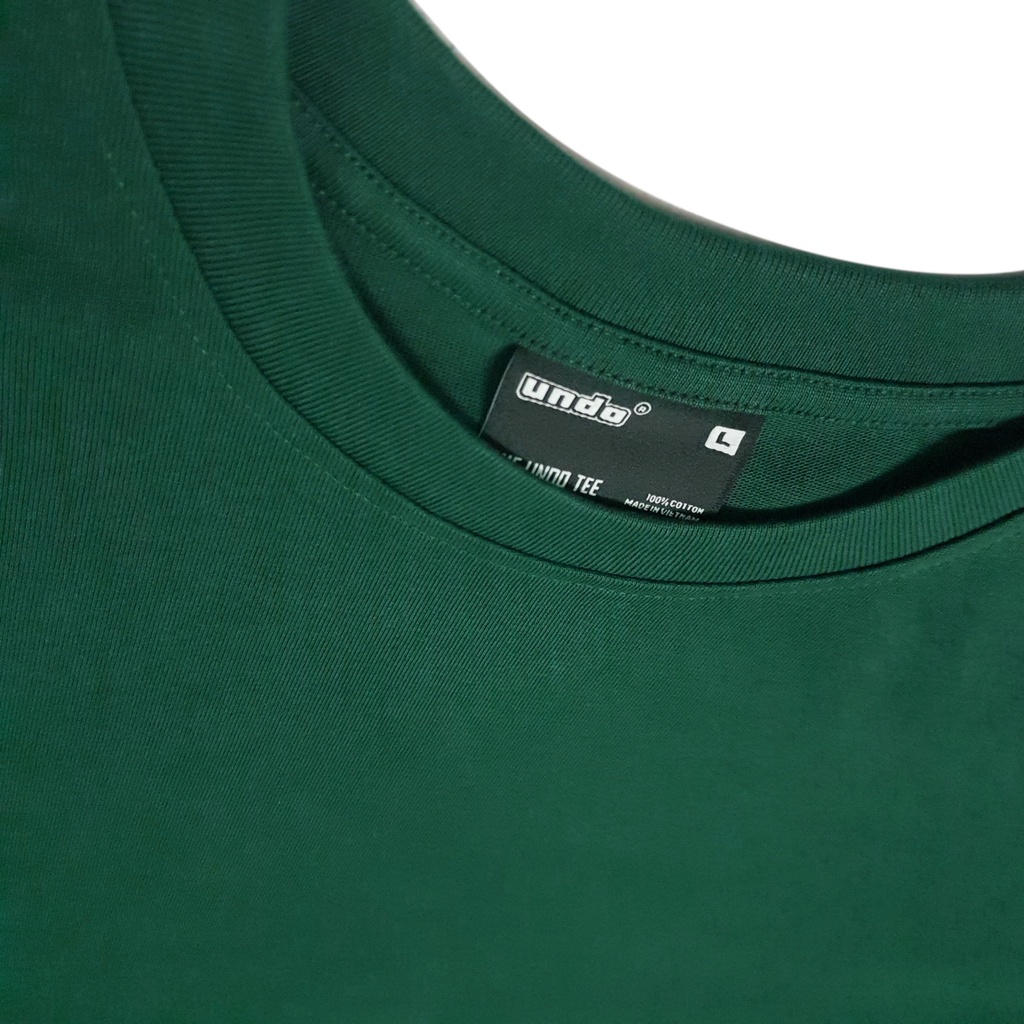 Áo Thun Unisex Undo Gossip Happy Màu Dark Green 100% Standard Cotton - Local Brand Chính Hãng