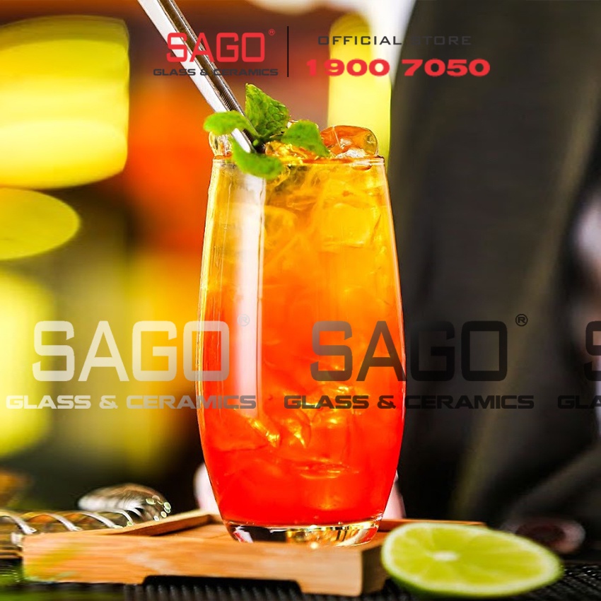 Ly thủy Tinh Pha Lê IDELITA Ivory Long Drink Crystal Glasses 520ml | Tùy Chọn Dung Tích