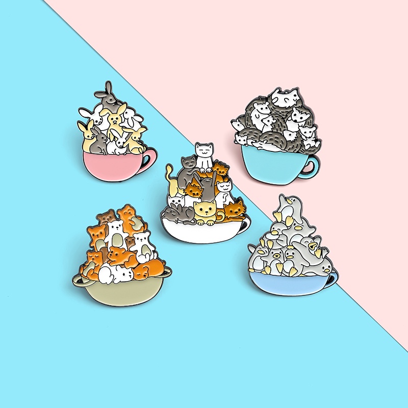 Ghim cài áo hình động vật hoạt hình dễ thương cho bé