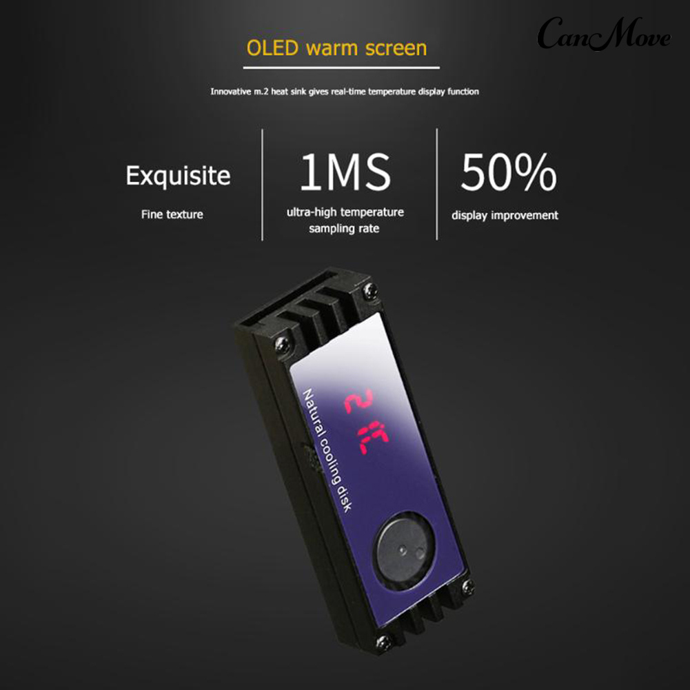Bộ Tản Nhiệt Canmove M.2 Hiển Thị Nhiệt Độ Cho Nvme Ssd | BigBuy360 - bigbuy360.vn