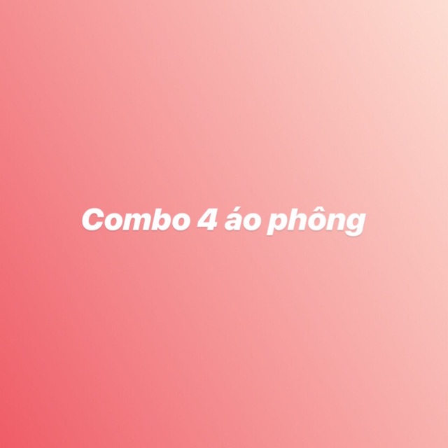 Combo 4 áo cho khách