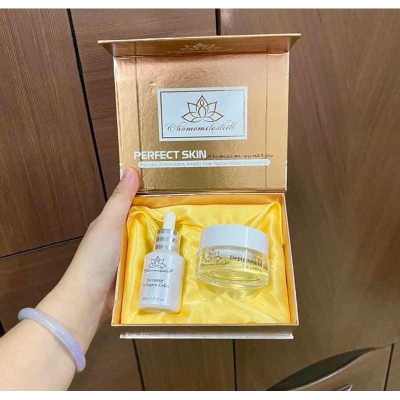 Bộ đôi tăng sắc tố và tăng sinh chamomileskill hàng chuẩn
