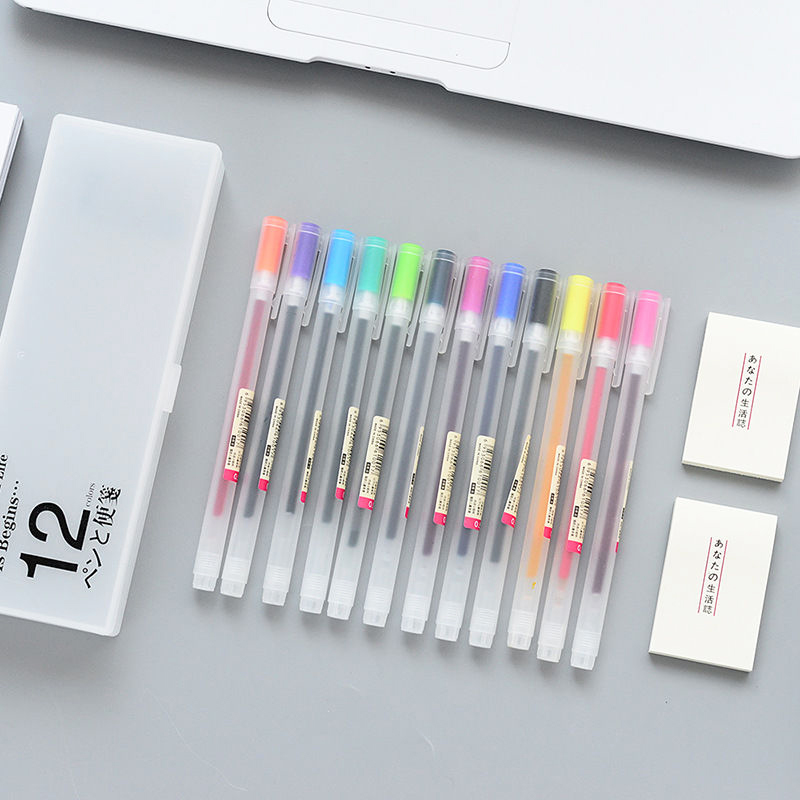 Set 12 Bút Mực Gel Ngòi 0.5mm