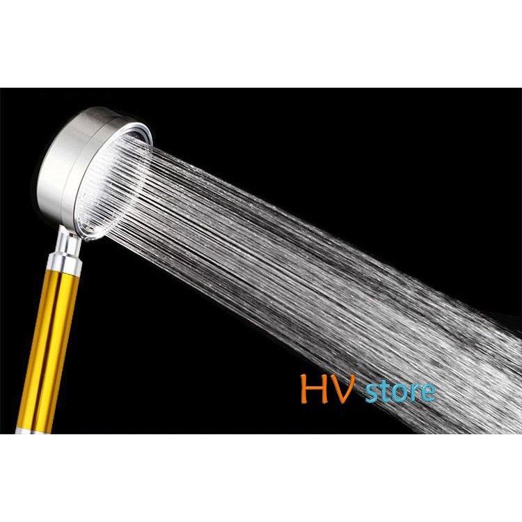 Tay sen tắm tăng áp hợp kim nhôm (vàng) - HV Store 238