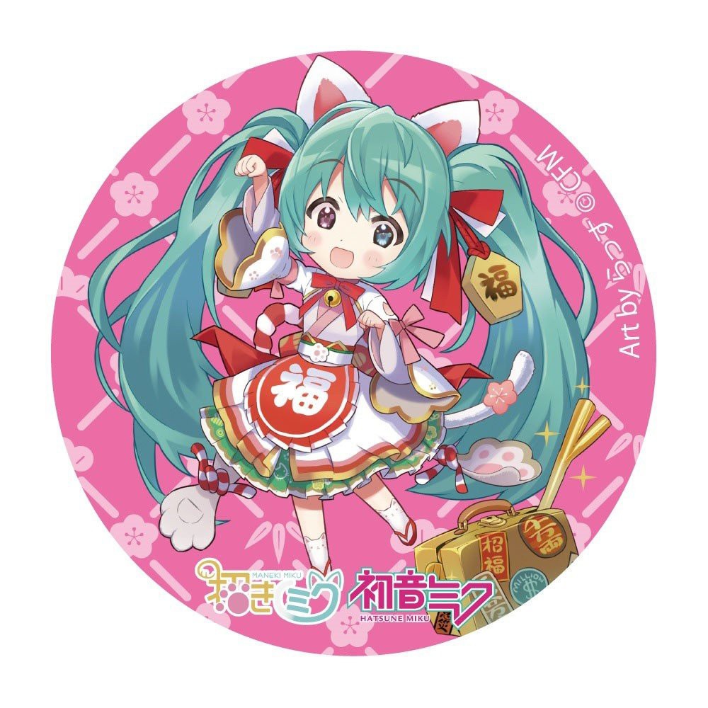 Huy hiệu cài áo IN HÌNH Miku Hatsune ver neko anime chibi dễ thương tiện lợi