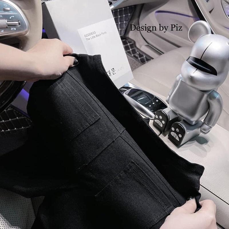 Quần skinny trơn đen full hộp hàn quốc gs120