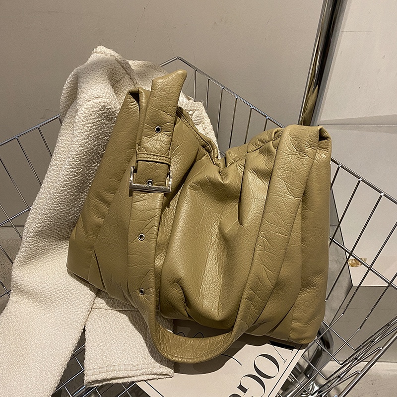 Túi Đeo JASMIN NOIR Vai Da PU Mềm Cỡ Lớn Kiểu Vintage Thời Trang Cho Nữ