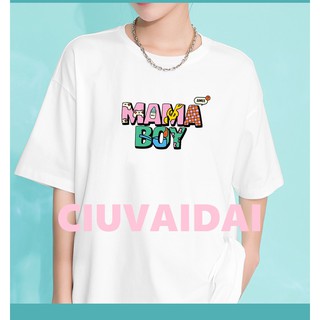 Áo thun tay lỡ ulzzang UNISEX - Mama Boy Amee