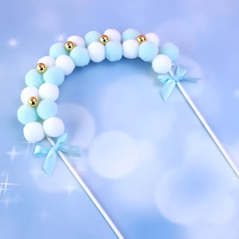 phụ kiện bánh sinh nhật [FREESHIP] cổng bông trang trí bánh kem