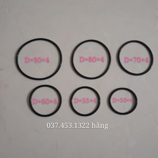Gioăng cao su chịu nhiệt, chịu dầu từ D50 đến D90x4