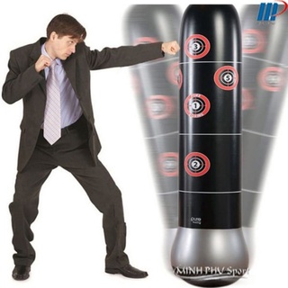 Bao Trụ Đấm Bốc Tự Cân Bằng – PURE BOXING - 160cm – Đường Kính 48cm - Tặng Kèm Bơm Hơi
