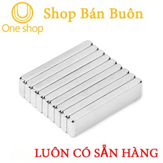 Bộ 10 Viên Nam Châm Đất Hiếm 20x5x3mm Siêu Từ Tính