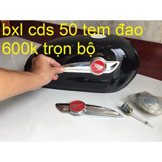 bình xăng lớn cd 50 lưỡi đao -bxl tem đao màu đen