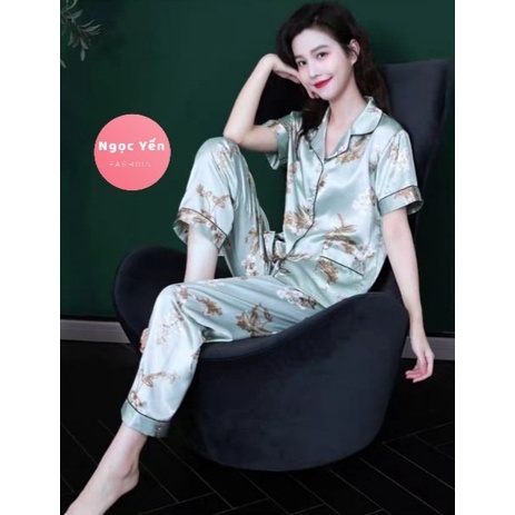 BỘ MẶC NHÀ PIJAMA LỤA QUẢNG CHÂU SIÊU MỀM MỊN | BigBuy360 - bigbuy360.vn