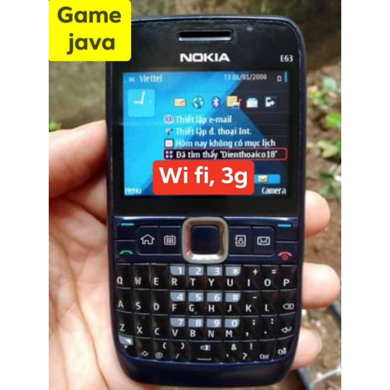 điện thoại nokia e63 chính hãng (pin+sạc)