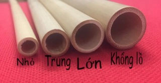 10 ống hút tre size lớn