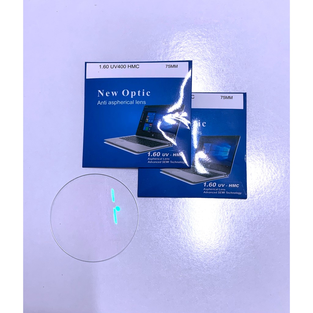 Tròng kính không độ 1.60 cắt ánh sáng xanh bán theo gọng