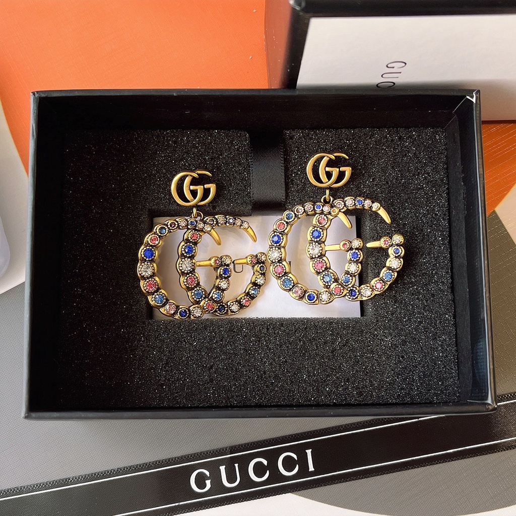 Bông Tai Gucci Thiết Kế Đơn Giản Thời Trang Công Sở Thanh Lịch