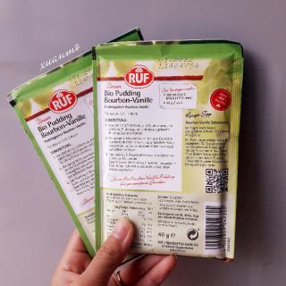 [RUF] Bột pudding hữu cơ  vị vani 40g