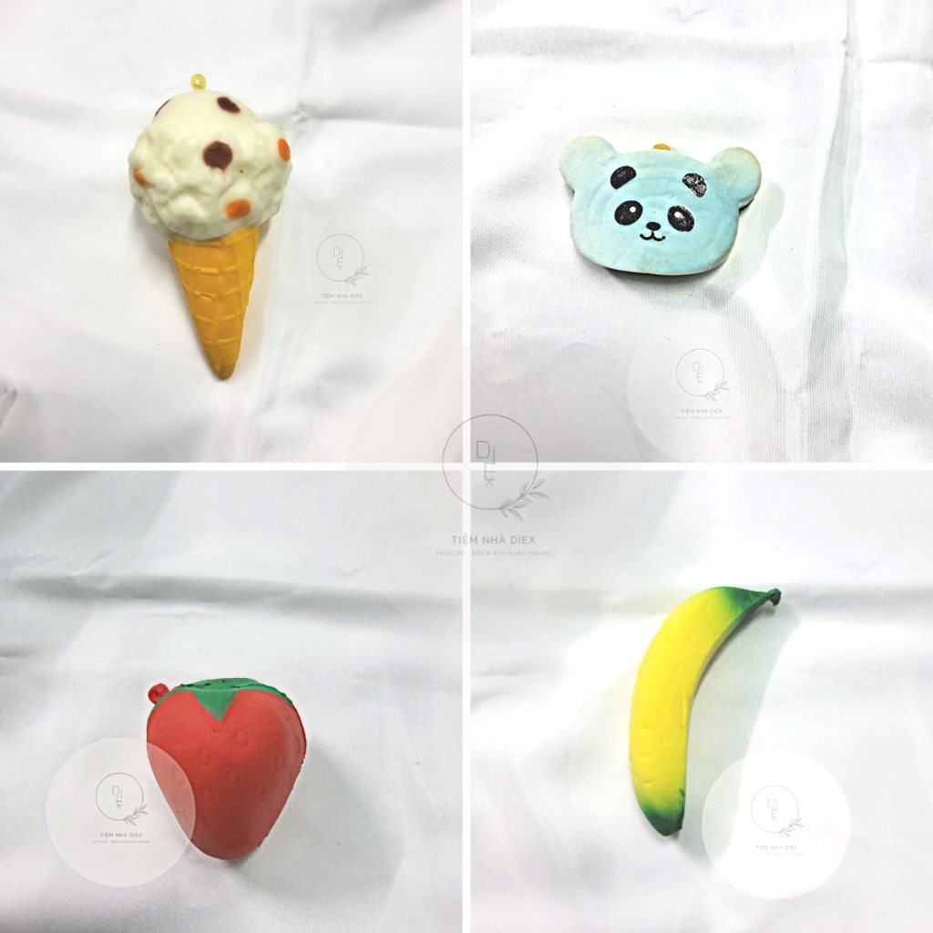Squishy mini từ 4cm đến 7cm