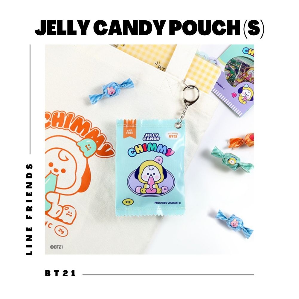 LINE FRIENDS Túi đựng kẹo in hình nhân vật BT21 cho fan của BTS