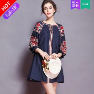 Đầm thêu quãng châu cao cấp