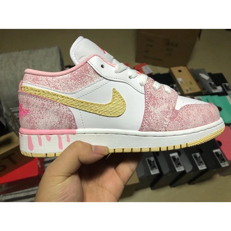 giày Jordan 1 JD1 hồng kem - bản cao cấp